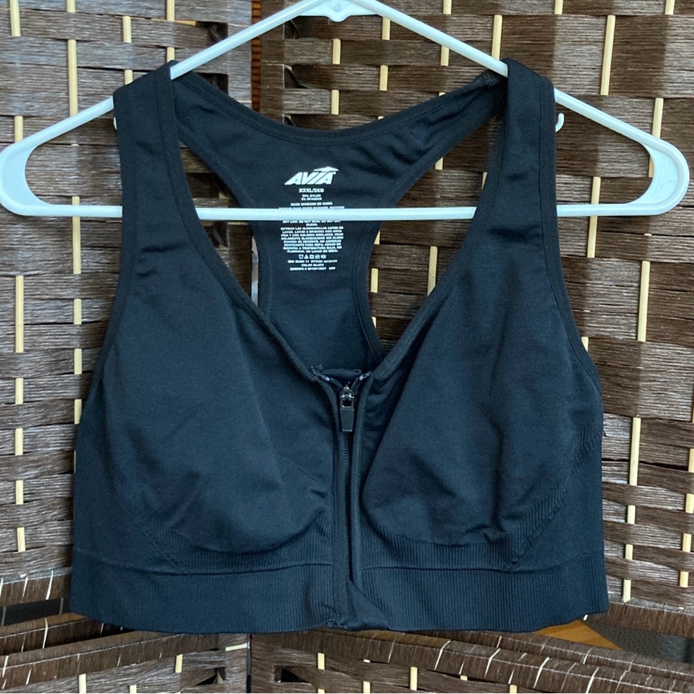 ‼️$5 add-on‼️ Black Avia Sports Bra sz XXXL/3X
